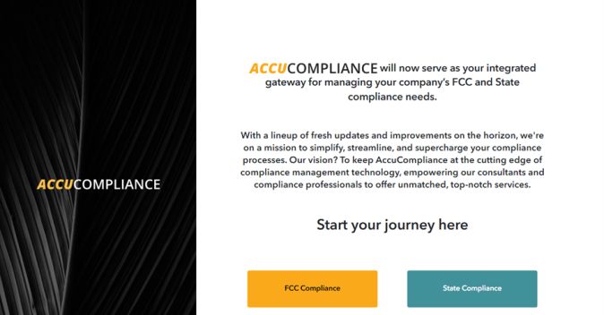 FCC and State Compliance Option Webpage